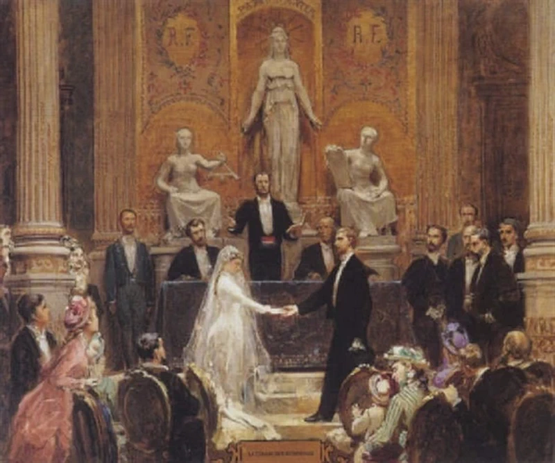 Pierre - Paul, Léon Glaize, La cerimonia nuziale